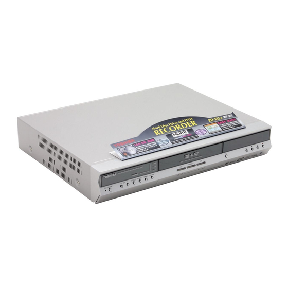 Toshiba RD-XS52SU Service Manual