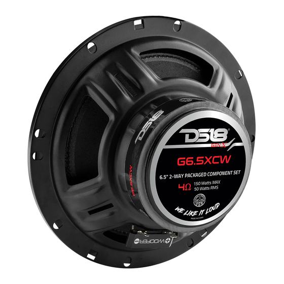 DS18 G6.5XC Owner's Manual