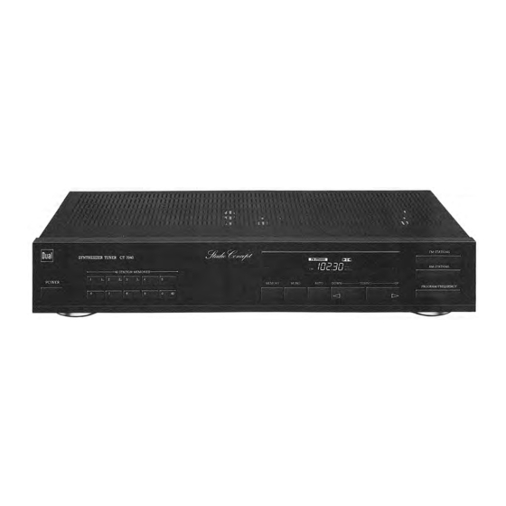 Dual CT 7040 Service Manual