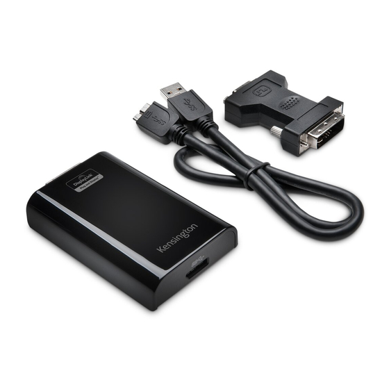 Kensington Universal Multi-Display Adapter Quick Start Manual