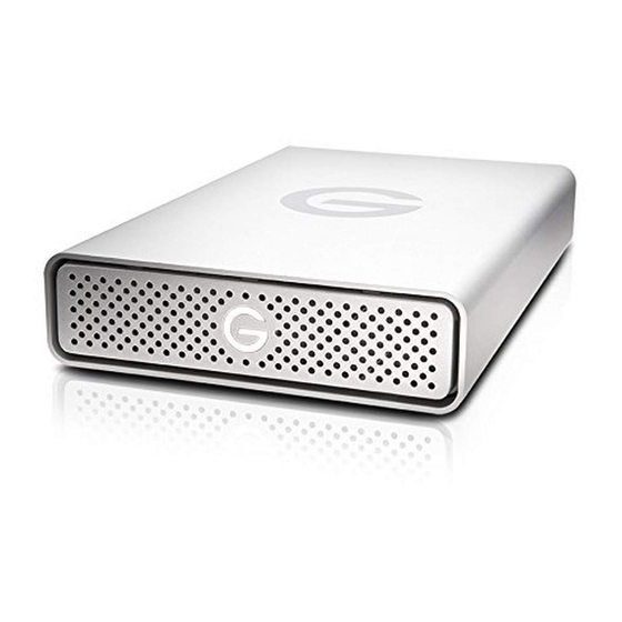 G-Technology G-DRIVE Manual