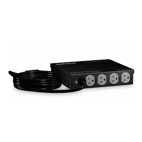 SurgeX SX-DS-154 DEFENDER SERIES MULTIPAK Quick Start Manual
