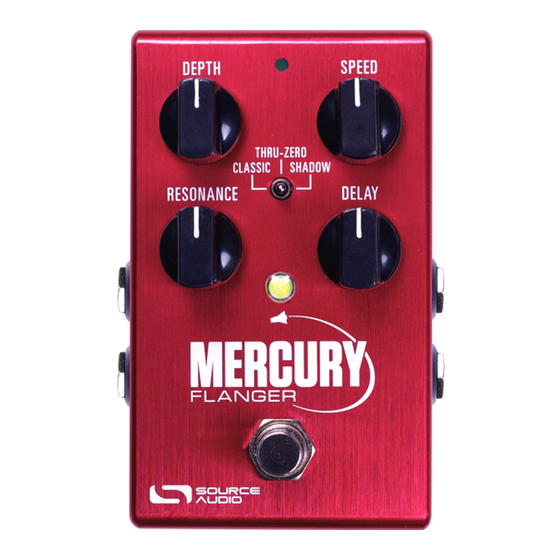 Source Audio Mercury Flanger User Manual