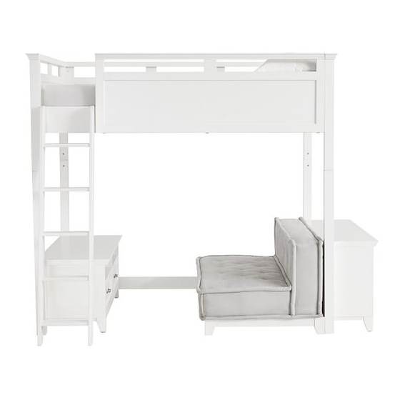 PB TEEN HAMPTON CONVERTIBLE LOFT BED Assembly Instruction Manual