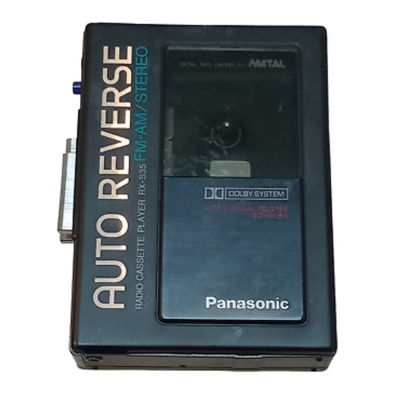 Panasonic RX-S35 Service Manual