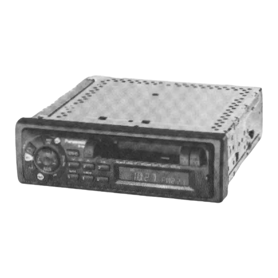 Panasonic CQ-R155SEUC Operating Instructions Manual