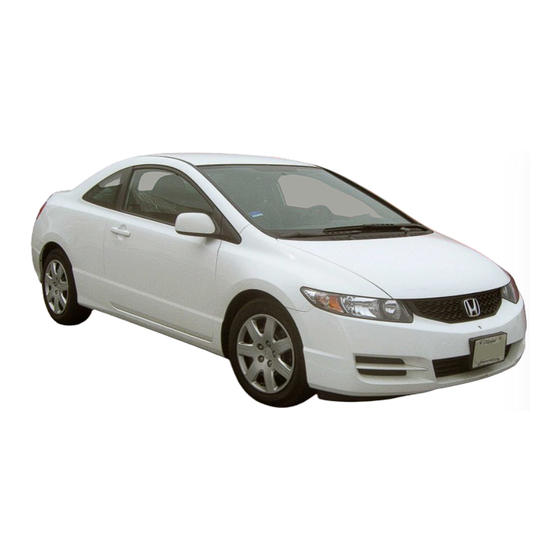 Honda Civic Coupe 2009 Used Car Manuals