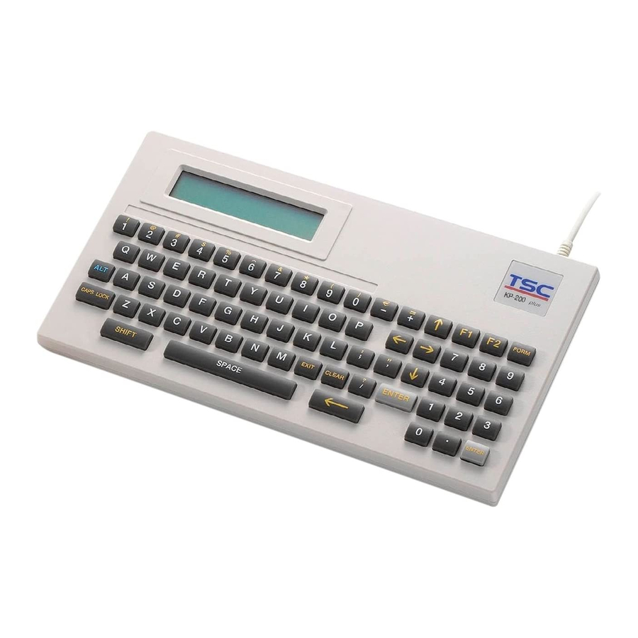 TSC KP-200 Plus User Manual