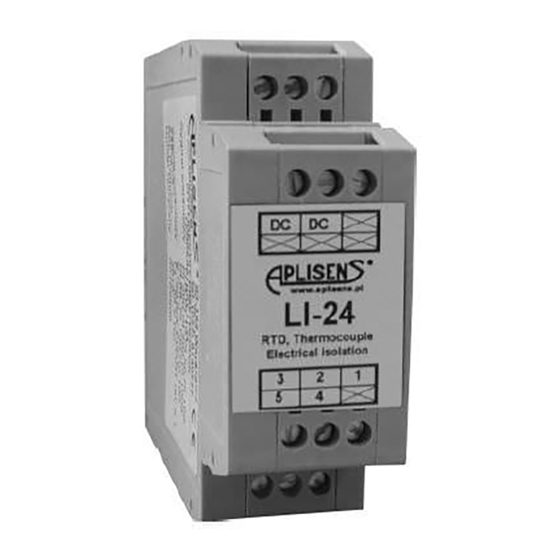 Aplisens LI-24 User Manual