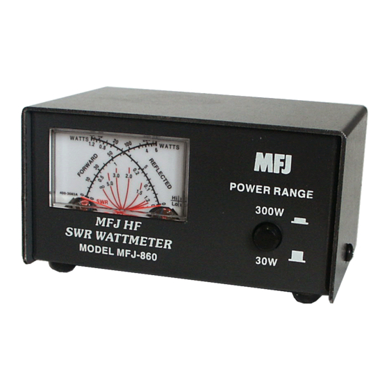 MFJ -860 Instruction Manual