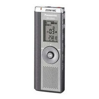 Panasonic RR US490 - 512 MB Digital Voice Recorder Operating Instructions Manual