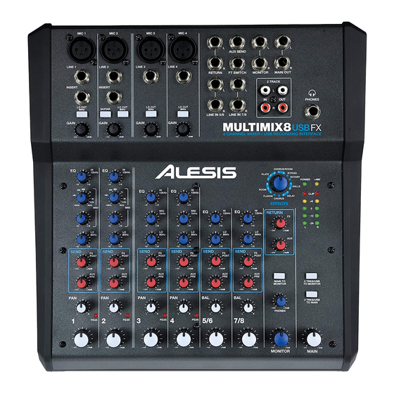 Alesis Multimix 8 USB FX User Manual
