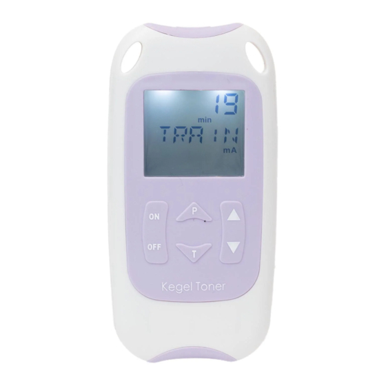 TensCare Kegel Toner Instructions For Use Manual