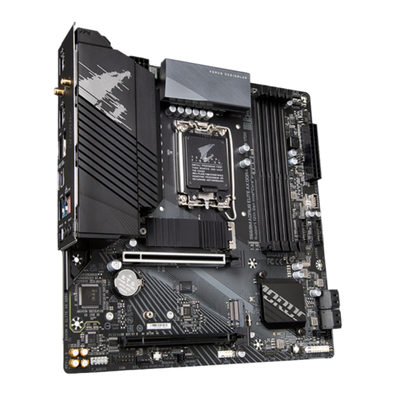 Gigabyte B660 AORUS ELITE AX DDR4 User Manual