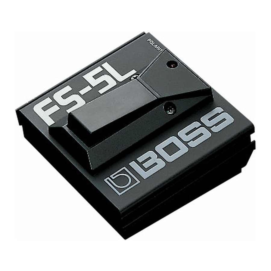 Boss FS-5L Battery Changing Instructions