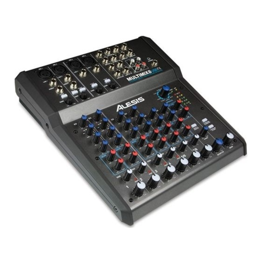 Alesis MultiMix 8 USB FX - Mixer Manual