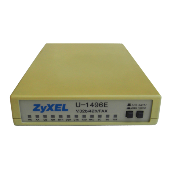 ZyXEL Communications U-1496 series Manuals