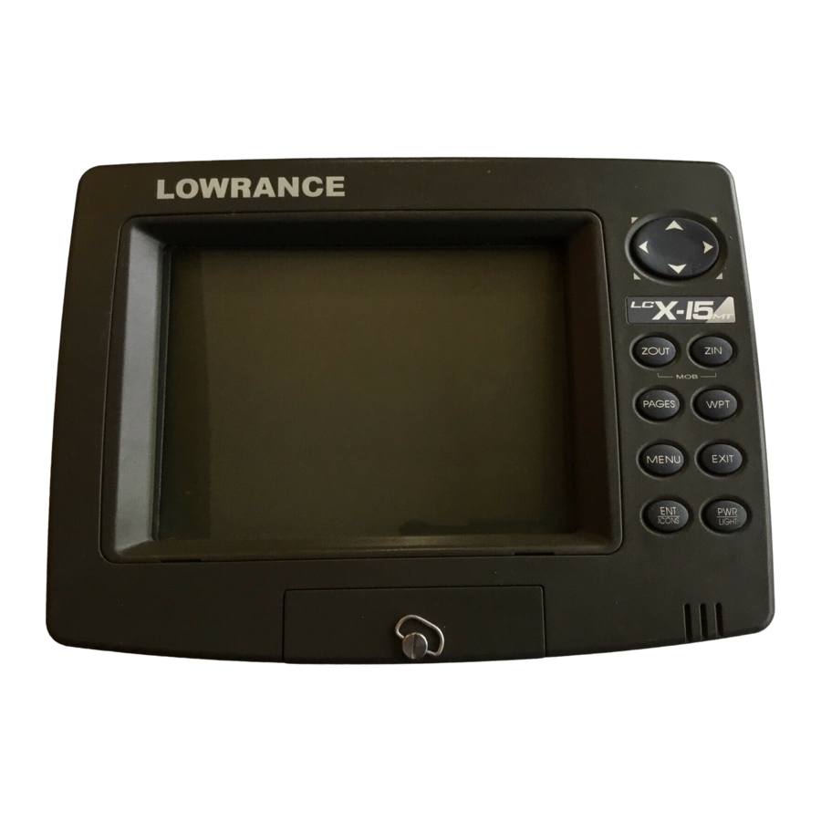 Lowrance LCX-15 MT Manuals
