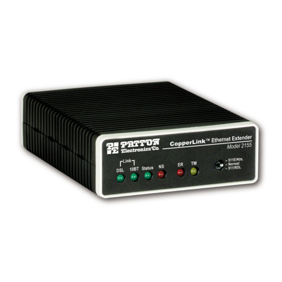 Patton electronics CopperLink 2155 User Manual
