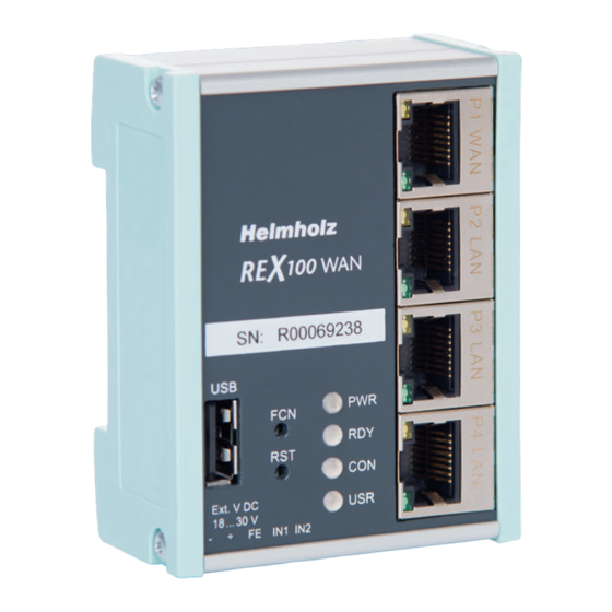 Helmholz REX 100 WAN Quick Start Manual