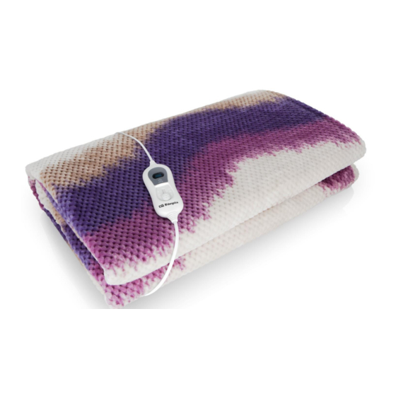 User Manuals: Orbegozo MAH 2500 Electric Blanket