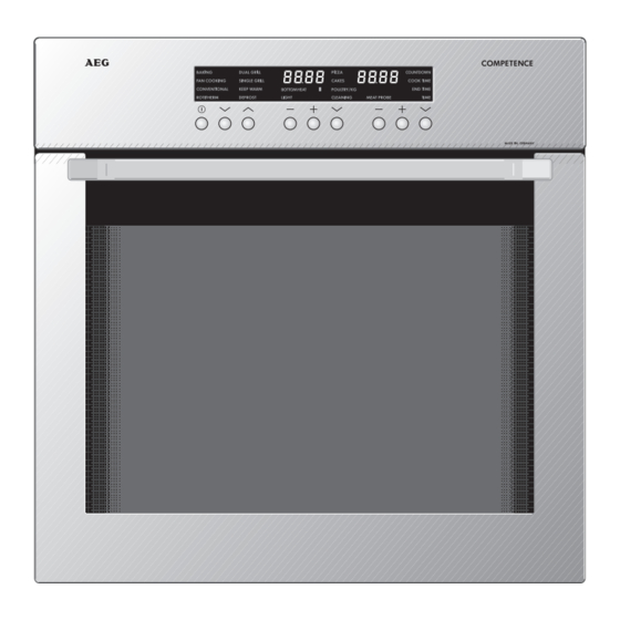 AEG COMPETENCE CB8100-1A Built-in Oven Manuals