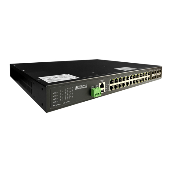 AVCOMM 6028GX8-POE Quick Installation Manual