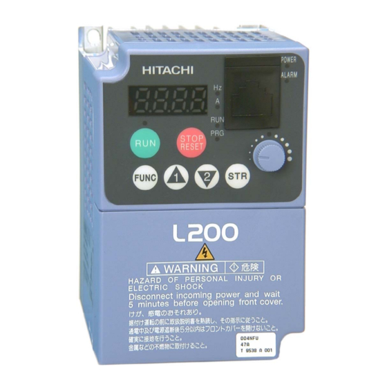 Hitachi L2002 Instruction Manual