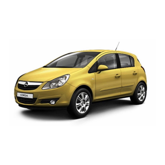 Opel Corsa 2010 Owner's Manual