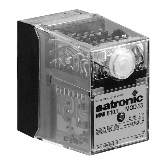 Satronic 0620720 Manual
