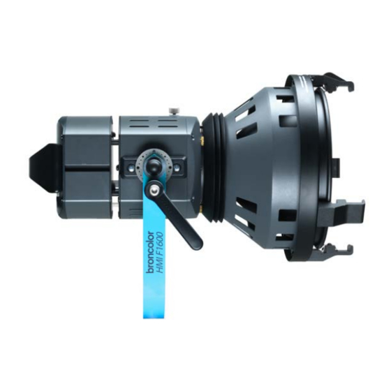 Broncolor HMI F1600 Operating Instructions Manual
