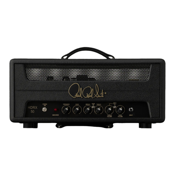 PRS Guitars HDRX 50 User Manual