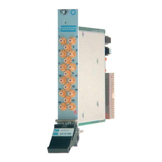 Pickering PXI 40-748 1 Series User Manual