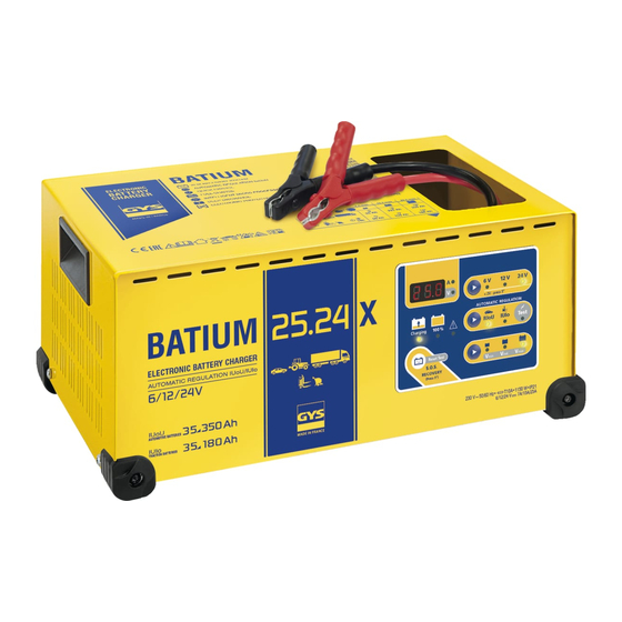 GYS BATIUM 25 Manuals