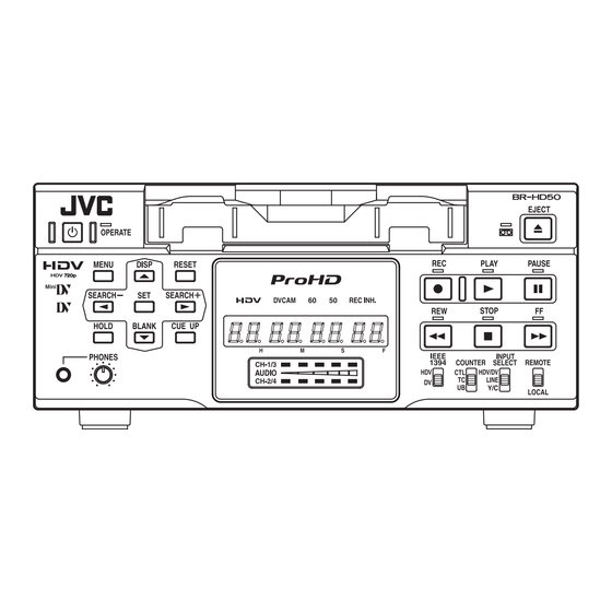 JVC BR-HD50E Manuals