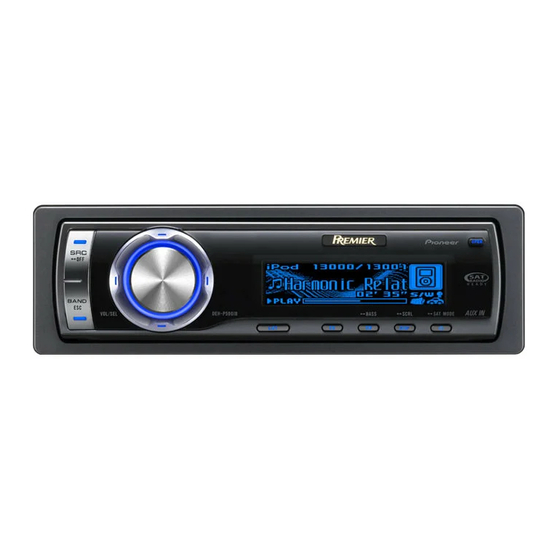 Pioneer Premier DEH-P590IB Operation Manual