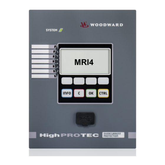 Woodward highprotec MRI4 User Manual