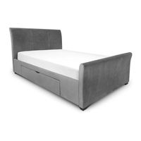 Julian Bowen Limited CAPRI FABRIC BED WITH DRAWERS Assembly Instructions Manual