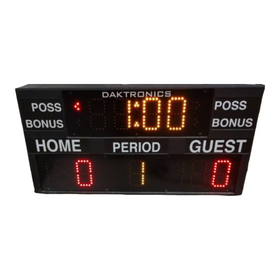 Daktronics BB-114 Display Manual