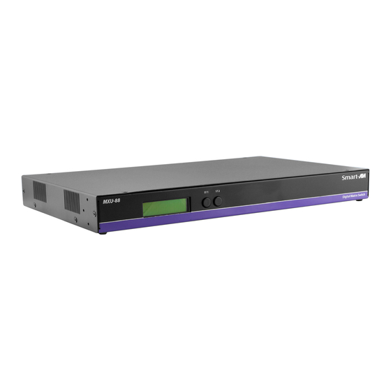 SMART-AVI MXU-88 User Manual
