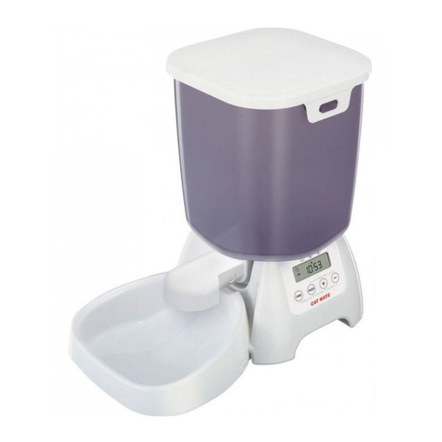 CAT MATE C3000 Automatic Dry Food Pet Feeder Manual