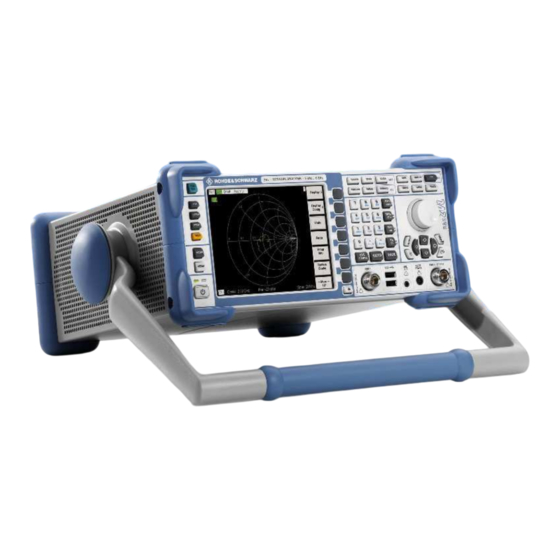 Rohde & Schwarz R&S ZVL Service Manual