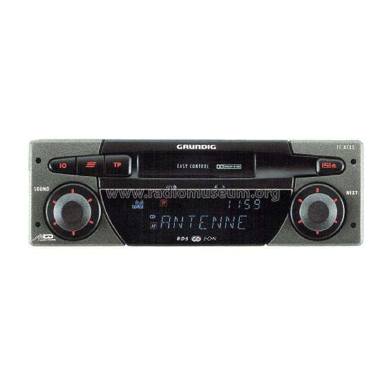 Grundig SOUND NEXT EC 4700 RDS Service Manual
