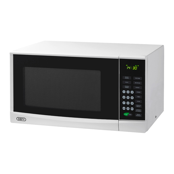 defy microwave dmo 390 manual