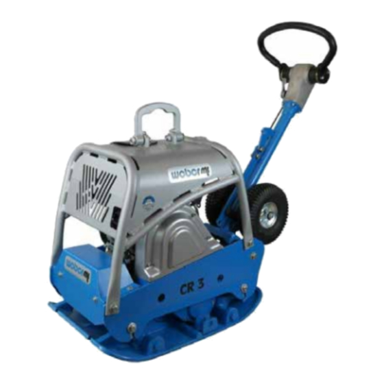Weber mt CR 3-II E Operating And Maintenance Manual