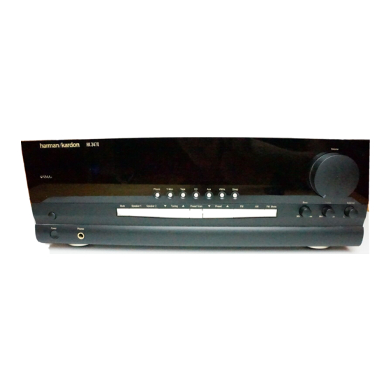 Harman Kardon HK3470 Owner's Manual