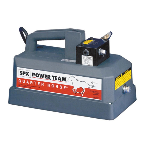 SPXFLOW PE10 Series Quick Start Manual