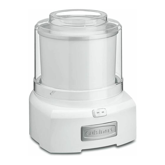 Cuisinart ICE-21 Instruction Booklet