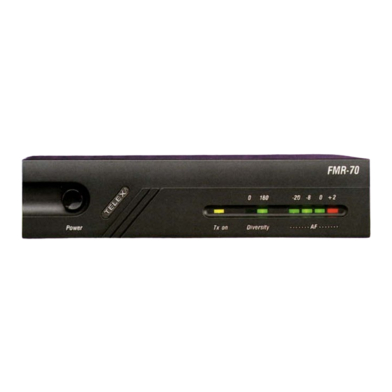 Telex FMR-70 Specifications