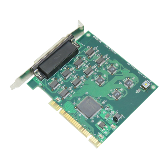 Contec COM-2(PCI)H Manuals